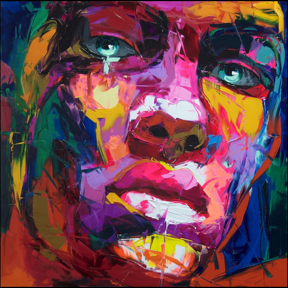 Francoise Nielly Portrait Palette Painting Expression Face154